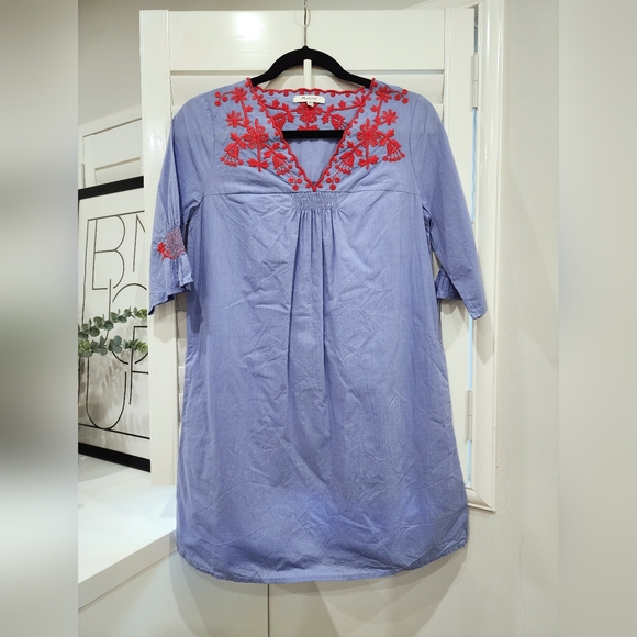 EUC Madewell Embroidered Short Dress - Picture 3 of 5